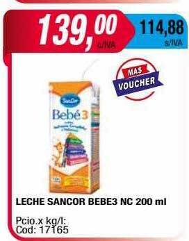 Maxiconsumo Leche sancor bebe3 nc oferta