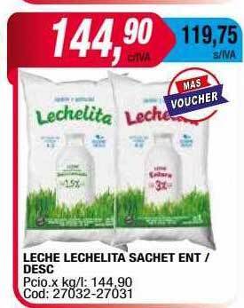 Maxiconsumo Leche lechelita sachet ent desc oferta