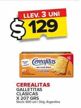 Carrefour Maxi Cerealitas galletitas clasicas oferta