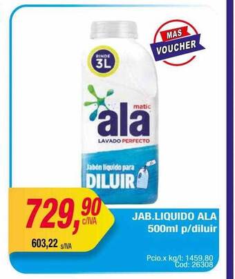 Maxiconsumo Jab. liquido ala oferta