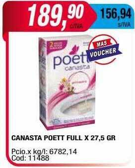 Maxiconsumo Canasta poett full oferta