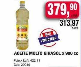 Maxiconsumo Aceite molto girasol oferta