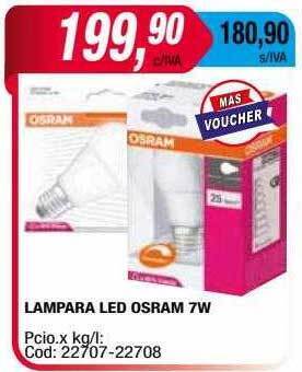 Maxiconsumo Lampara led osram 7w oferta