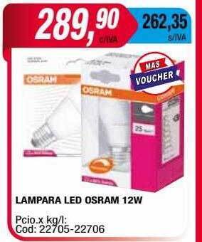 Maxiconsumo Lampara led osram 12w oferta