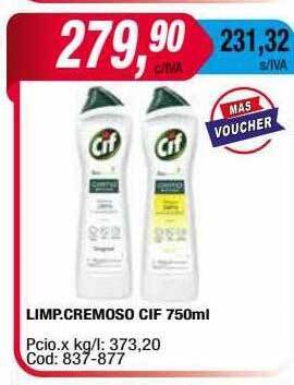 Maxiconsumo Limp. cremoso cif oferta