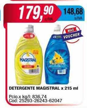 Maxiconsumo Detergente magistral oferta