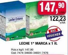 Maxiconsumo Leche 1* marca oferta