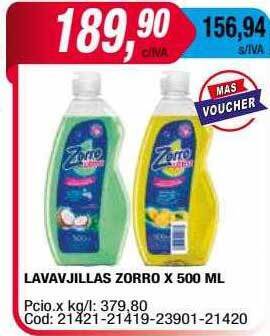 Maxiconsumo Lavavajillas zorro oferta