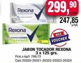 Maxiconsumo Jabon tocador rexona oferta
