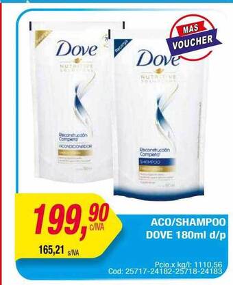Maxiconsumo Aco shampoo dove oferta
