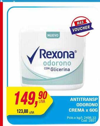 Maxiconsumo Antitransp odorono crema oferta
