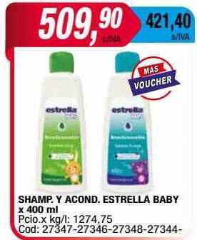 Maxiconsumo Shamp. y acond. estrella baby oferta