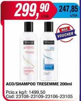 Maxiconsumo Aco shampoo tresemme oferta