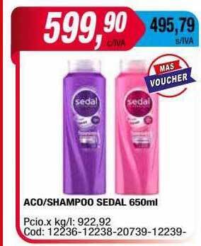 Maxiconsumo Aco shampoo sedal oferta