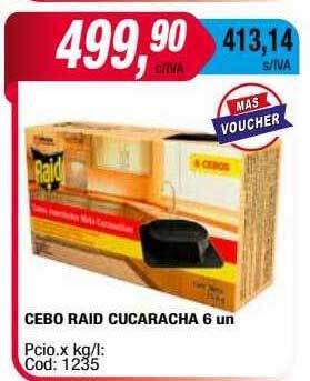 Maxiconsumo Cebo raid cucaracha oferta