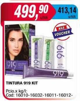 Maxiconsumo Tintura 919 kit oferta