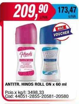 Maxiconsumo Antitr. hinds roll on oferta