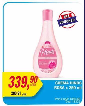 Maxiconsumo Crema hinds rosa oferta