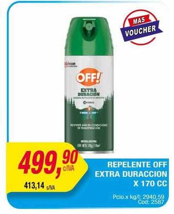 Maxiconsumo Repelente off extra duraccion oferta