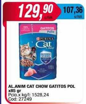 Maxiconsumo Al. anim cat chow gatitos pol oferta