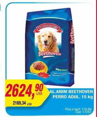 Maxiconsumo Al. anim beethoven perro adul oferta
