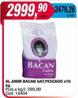 Maxiconsumo Al. anim bacan gat. pescado oferta