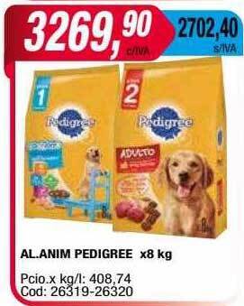 Maxiconsumo Al. anim pedigree oferta