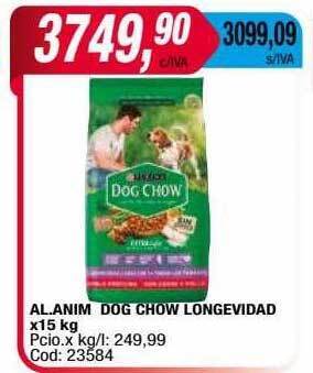 Maxiconsumo Al. anim dog chow longevidad oferta