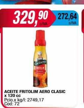 Maxiconsumo Aceite fritolim aero clasic oferta