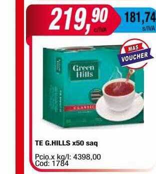 Maxiconsumo Te g. hills oferta