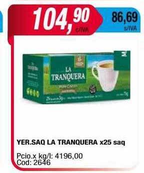 Maxiconsumo Yer. saq la tranquera oferta