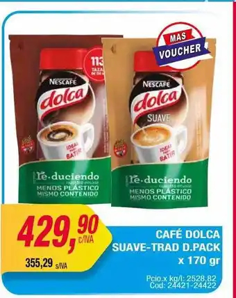 Maxiconsumo Café dolca suave-trad d. pack oferta
