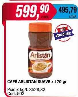 Maxiconsumo Café arlistan suave oferta