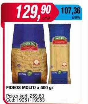 Maxiconsumo Fideos molto oferta