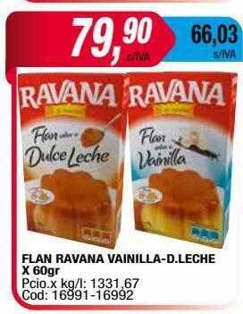 Maxiconsumo Flan ravana vainilla-d. leche oferta