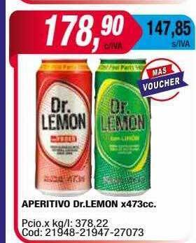 Maxiconsumo Aperitivo dr. lemon oferta