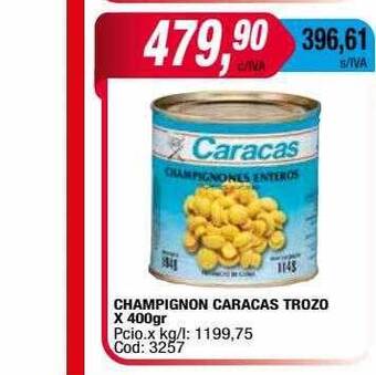 Maxiconsumo Champignon caracas trozo oferta