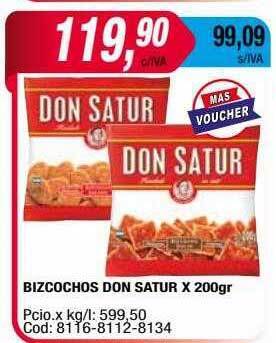 Maxiconsumo Bizcochos don satur oferta
