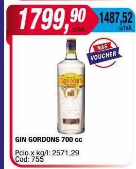 Maxiconsumo Gin gordons oferta