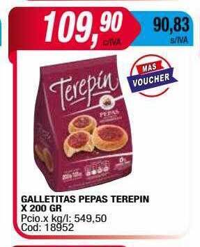 Maxiconsumo Galletitas pepas terepin oferta