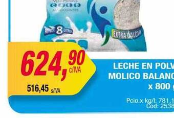 Maxiconsumo Leche en polvo molico balance oferta