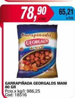 Maxiconsumo Garrapiñada georgalos mani oferta