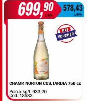 Maxiconsumo Champ. norton cos. tardia oferta