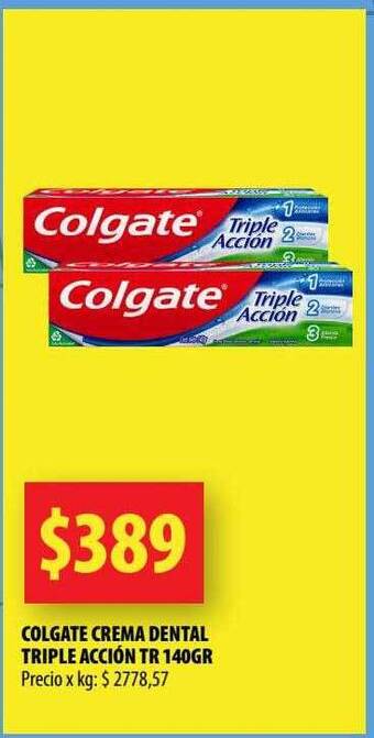 Punto Mayorista Colgate crema dental triple acción oferta