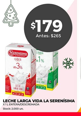 Supermercados Tadicor Leche Larga Vida La Serenísima oferta