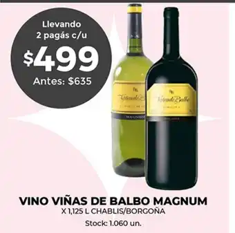 Supermercados Tadicor Vino Viñas De Balbo Magnum oferta
