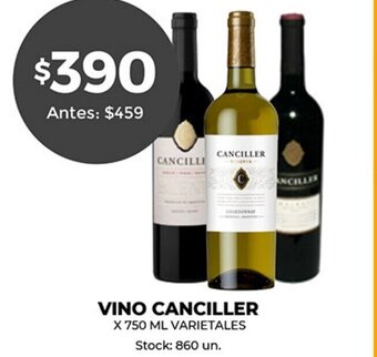 Supermercados Tadicor Vino Canciller oferta