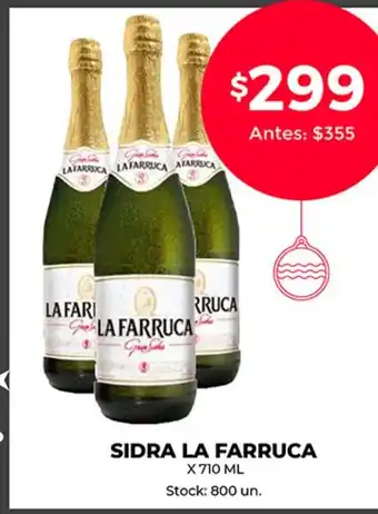 Supermercados Tadicor Sidra La Farruca oferta