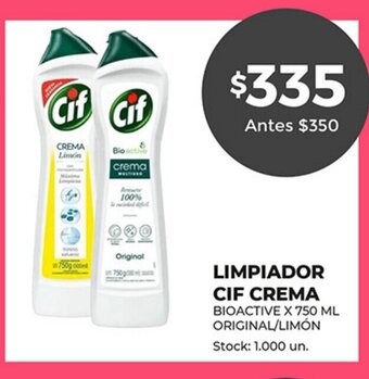 Supermercados Tadicor Limpiador Cif Crema oferta