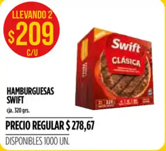 Supermercados Vea Swift Hamburguesas 320 grs. oferta